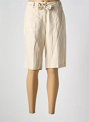 Bermuda coupe droite beige BASLER femme