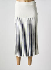 Jupe mi-longue blanc DEVERNOIS pour femme seconde vue