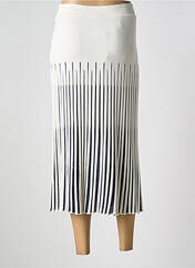 Jupe mi-longue blanc DEVERNOIS pour femme seconde vue