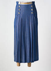 Jupe mi-longue bleu POUPEE CHIC pour femme seconde vue