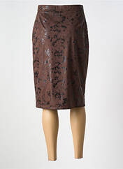 Jupe mi-longue marron GREGORY PAT pour femme seconde vue