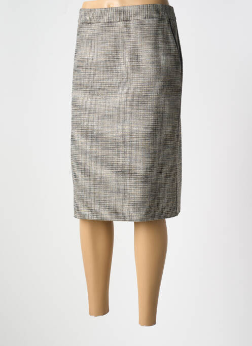 Jupe courte poches gris DEVERNOIS femme