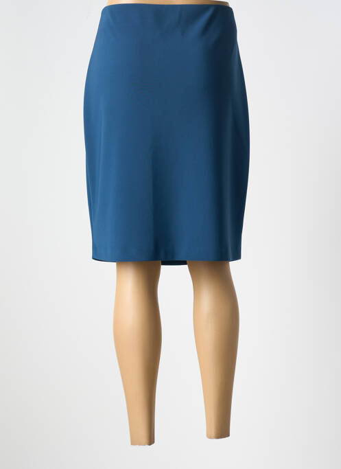 Jupe mi-longue coupe droite bleu JOSEPH RIBKOFF femme