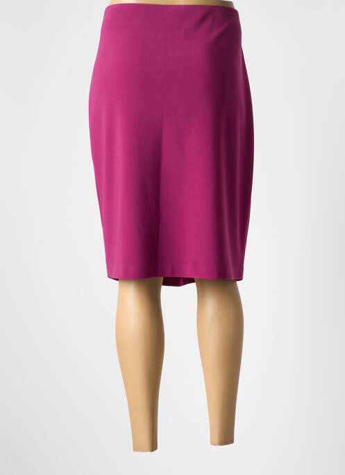 Jupe mi-longue coupe droite violet JOSEPH RIBKOFF femme