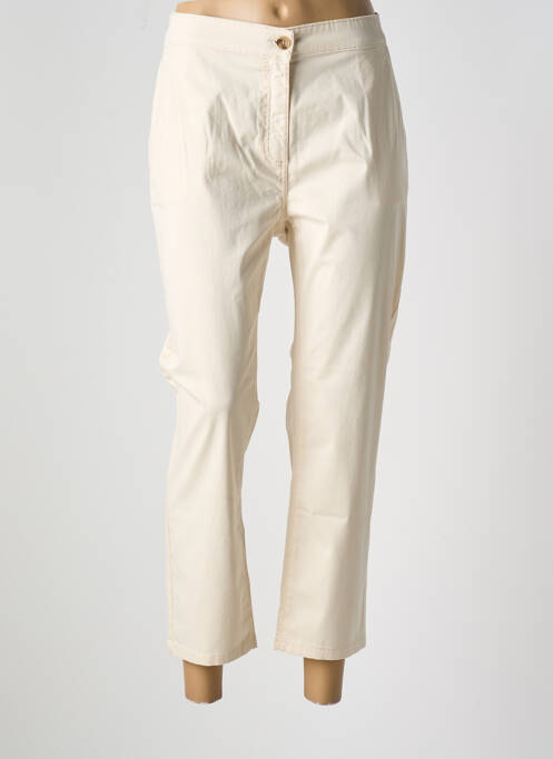 Pantalon 7/8 beige DEVERNOIS pour femme
