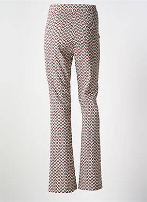 Pantalon flare stretch taille haute beige CAROLINE BISS femme