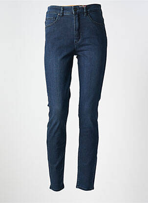 Jeans coupe slim stretch taille haute bleu ROSNER femme
