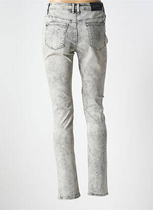 Jeans coupe slim stretch taille normale gris LESLIE femme