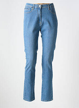 Jeans coupe slim stretch taille normale bleu DEVERNOIS femme