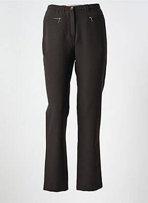 Pantalon slim taille élastique taille normale noir GUY DUBOUIS femme