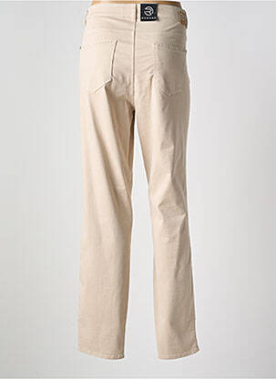 Pantalon slim tissage popeline taille normale beige ROSNER femme