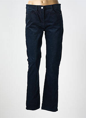 Pantalon slim stretch taille normale bleu DEVERNOIS femme
