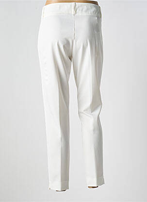 Pantalon 7/8 taille haute taille haute beige DE MIGUEL femme