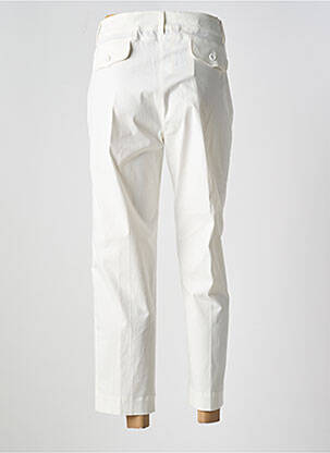 Pantalon 7/8 tissage popeline taille normale beige POUPEE CHIC femme