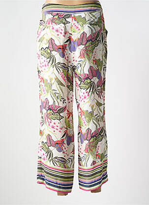 Pantalon 7/8 tissage popeline taille normale vert BASLER femme