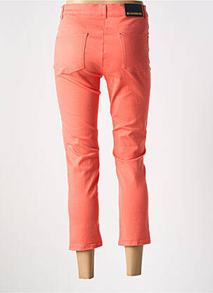 Pantalon 7/8 stretch taille normale orange DEVERNOIS femme