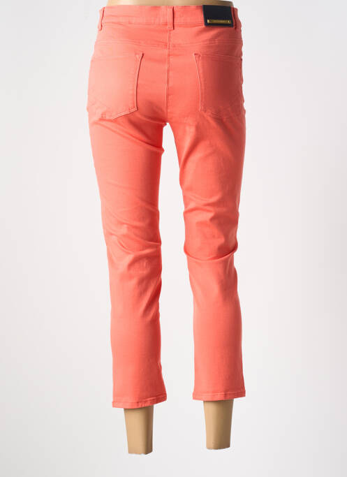 Pantalon 7/8 stretch taille normale orange DEVERNOIS femme