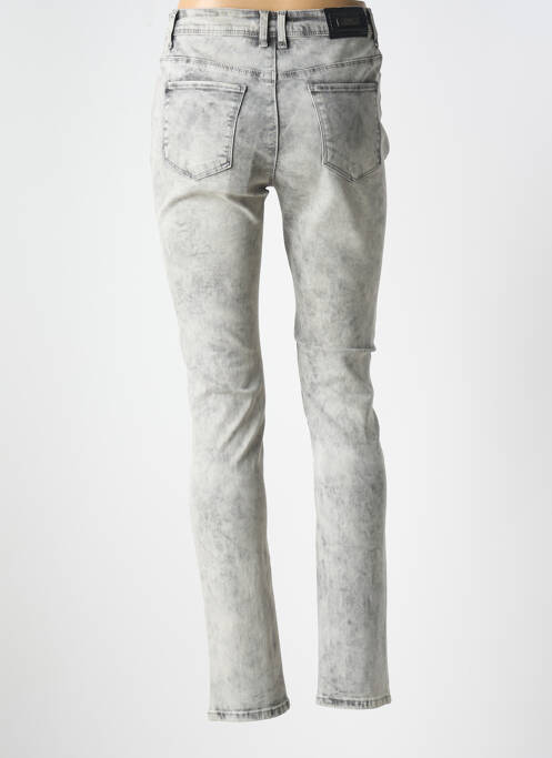 Jeans coupe slim gris LESLIE pour femme
