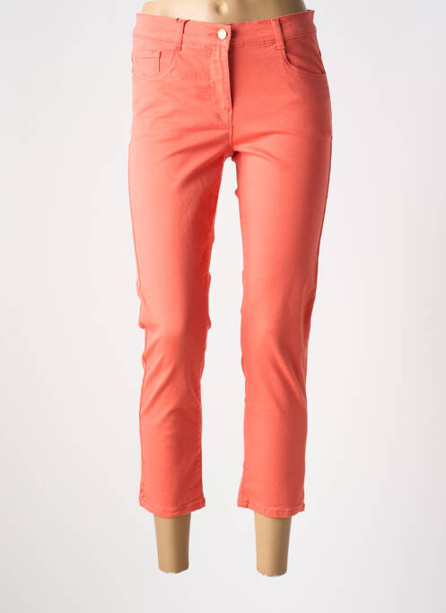 Pantalon 7/8 orange DEVERNOIS pour femme
