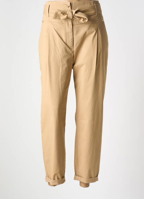 Pantalon droit beige CAROLINE BISS pour femme