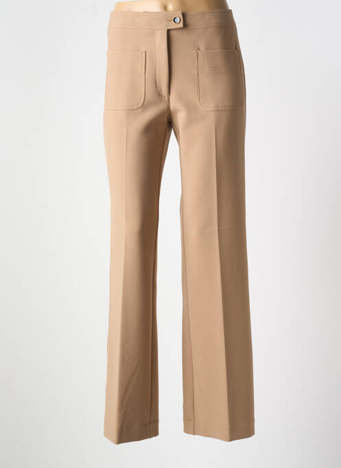 Pantalon droit marron DEVERNOIS pour femme