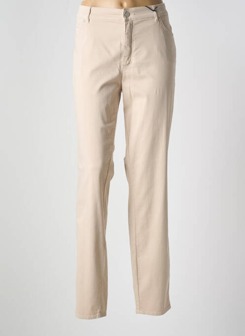 Pantalon slim beige ROSNER pour femme