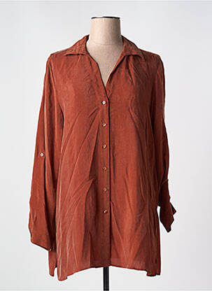 Tunique manches longues col chemisier marron GERRY WEBER femme