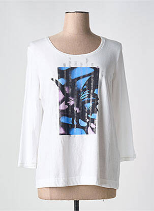 T-shirt coupe droite manches 3/4 blanc GERRY WEBER femme