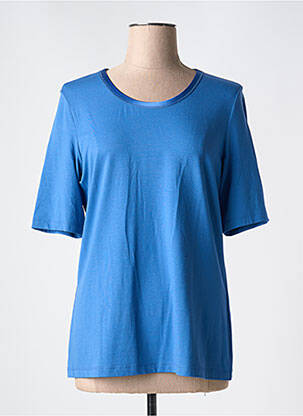 T-shirt stretch manches courtes bleu GERRY WEBER femme