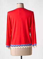 Gilet manches longues rouge POUPEE CHIC pour femme seconde vue