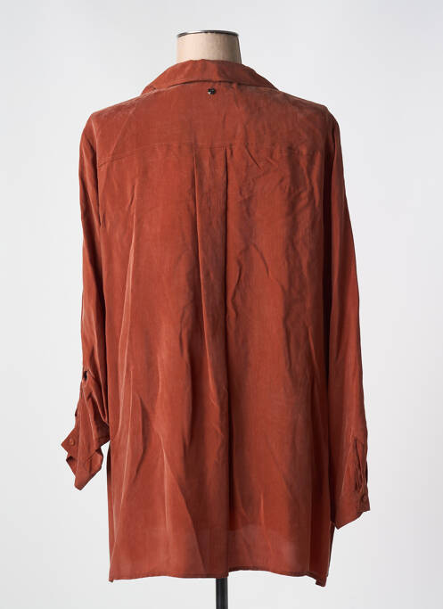 Tunique manches longues col chemisier marron GERRY WEBER femme