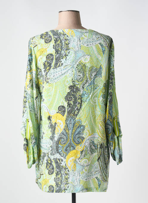 Blouse manches longues manches longues vert CHALOU femme