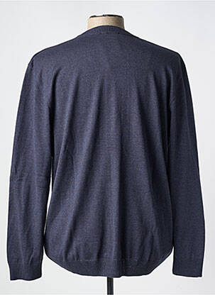 Gilet manches longues col v bleu LOUIS VICTOR homme