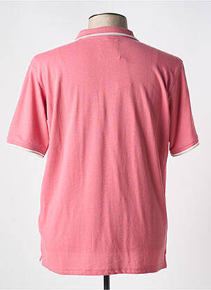 Polo stretch manches courtes rose PETER COFOX homme