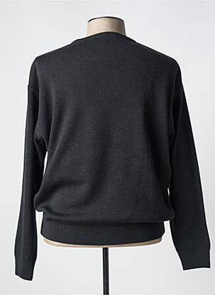 Pull stretch manches longues gris LOUIS VICTOR homme