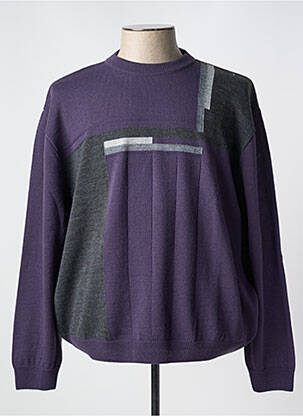 Pull violet LOUIS VICTOR pour homme