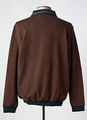 Sweat-shirt marron HAJO pour homme seconde vue