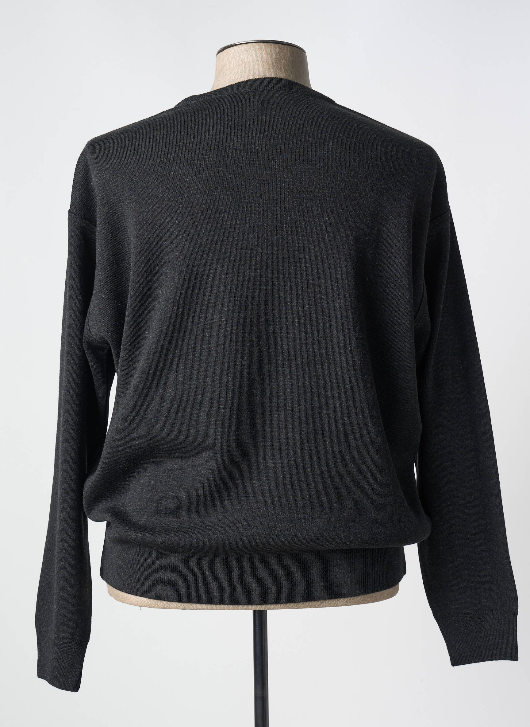 Pull stretch manches longues gris LOUIS VICTOR homme