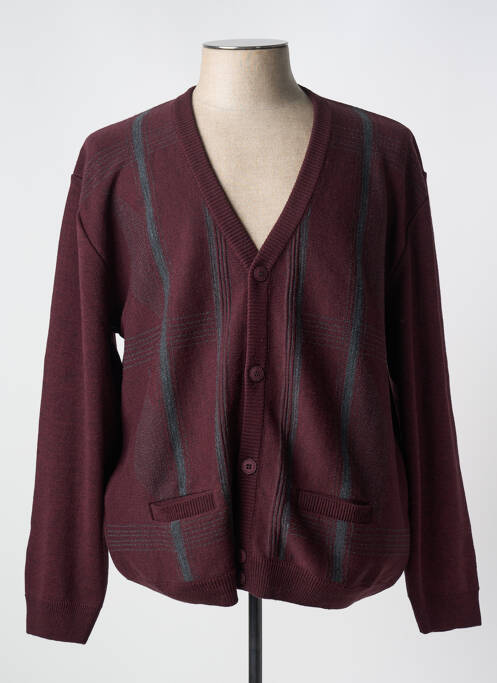 Gilet manches longues rouge LOUIS VICTOR pour homme