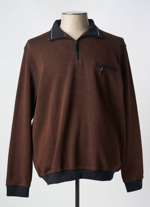 Sweat-shirt marron HAJO pour homme