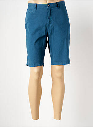 Bermuda coupe droite bleu COFOX homme
