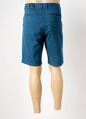 Bermuda coupe droite bleu COFOX homme