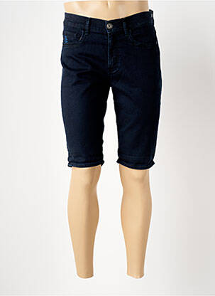 Bermuda coupe droite bleu REDMAN homme