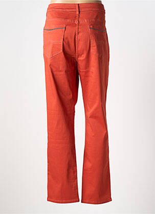 Pantalon slim tissage popeline taille normale orange DIANE LAURY femme