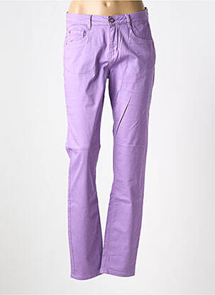 Jeans coupe slim stretch taille normale violet CREAM femme