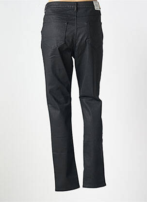 Pantalon slim tissage enduit taille normale noir KANOPE femme