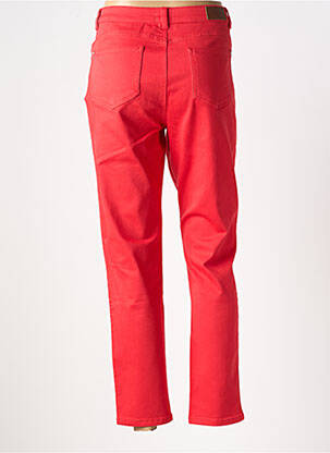 Jeans coupe slim stretch taille normale rouge C'EST BEAU LA VIE femme