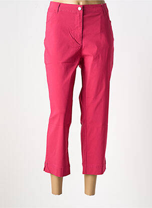 Pantacourt stretch taille normale rose DIANE LAURY femme