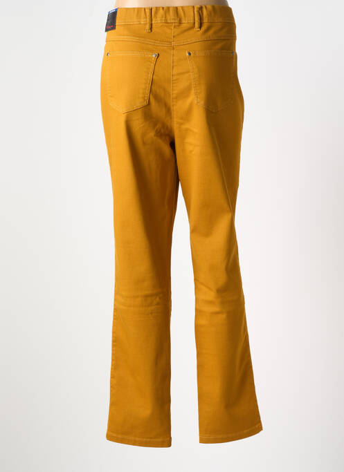 Jegging tissage popeline taille normale jaune TONI femme
