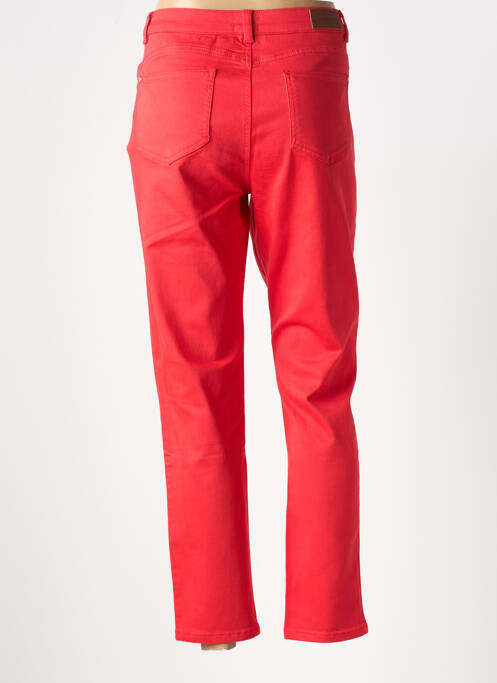 Jeans coupe slim stretch taille normale rouge C'EST BEAU LA VIE femme